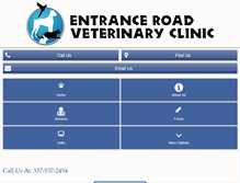 Tablet Screenshot of entranceroadvet.com